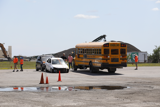 <p>401 School Bus Crash Demonstration 4.15.2019</p>